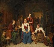 Per Eskilson Wedding preparations oil painting picture wholesale